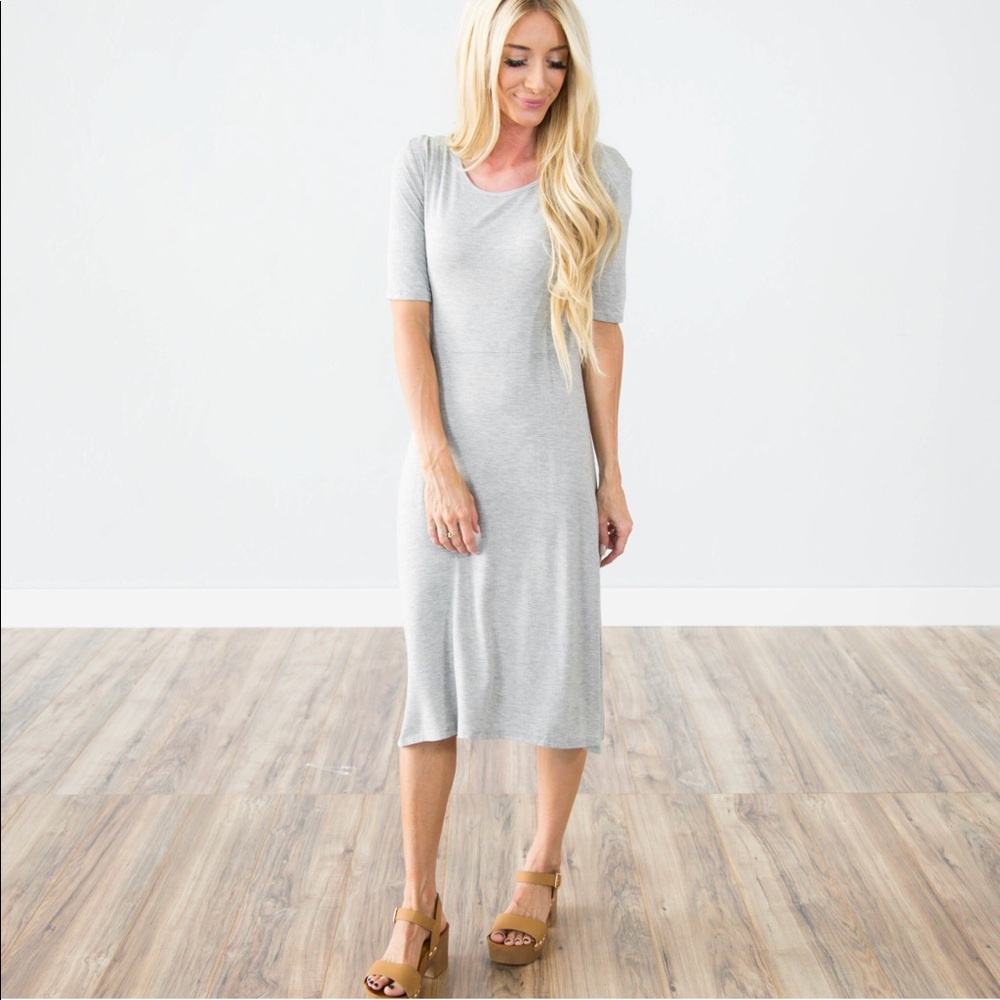 Ellerey Dress In Heather Grey